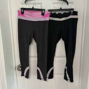 Two lululemon capri leggings